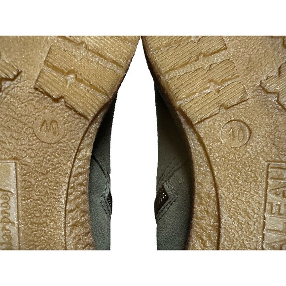 NEW Italeau Womens Size 9-9.5 Waterproof Italian Suede Foliana Booties Moss $399 - Picture 11 of 13